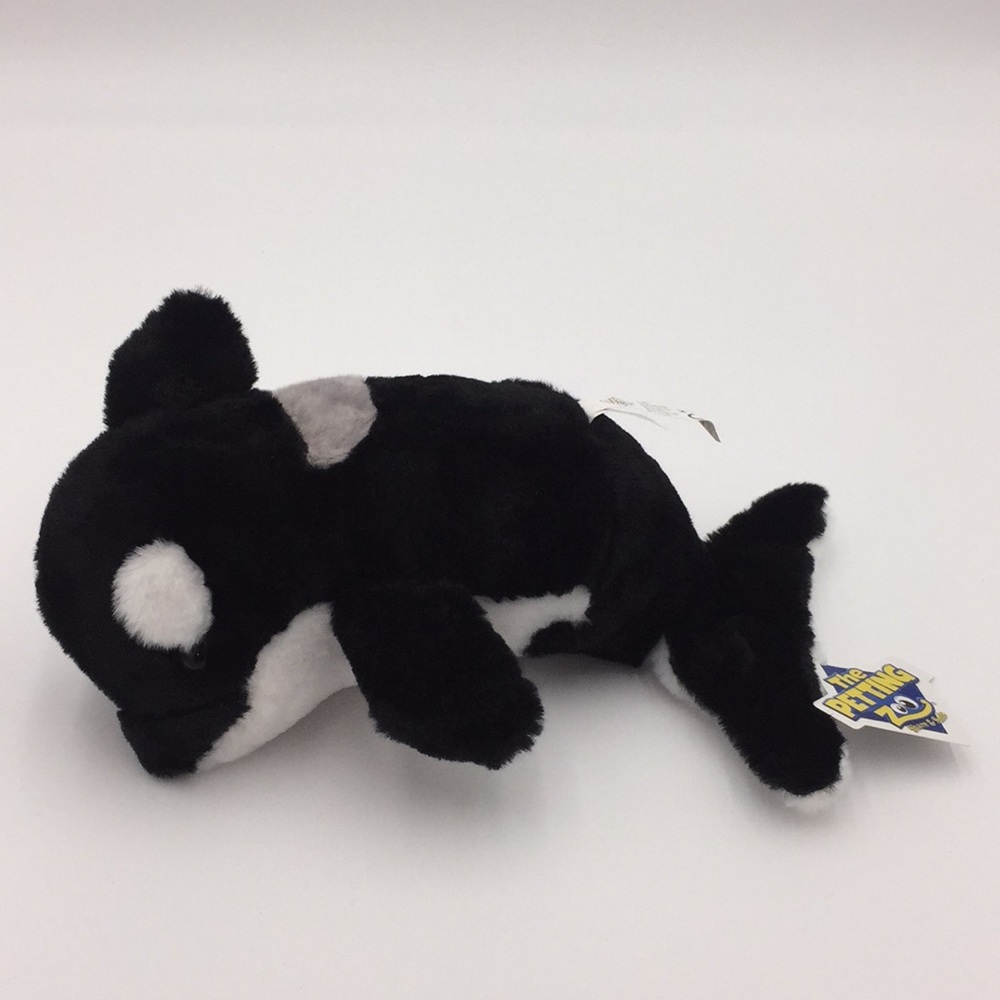 The Petting Zoo Orca Floppy Whale Soft Plush Stuffed Animal Toy 9”